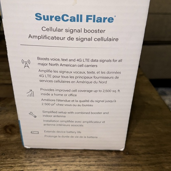 NWT SURECALL FLARE OMNI ANTENNA CELLULAR SIGNAL AND DATA BOOSTER 2500 SQ FT - Picture 6 of 16